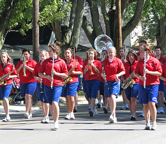 The Crestview High School marching band performs during the 2010 Convoy Community Days Parade. (VW independent file photo)