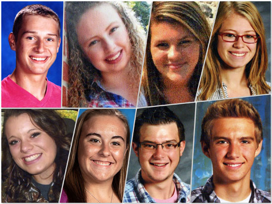 Junior Fair king and queen candidates for this year's Van Wert County Fair include (top row, from the left) Logan Miller, Sarah Klinger, Meredith Arn and Leah Lichtensteiger; (bottom row) Ashlynn Henderson, Macey Ashbaugh, Daniel Joseph and Jacob Germann.