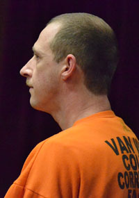 Matthew Peffley from an earlier hearing in Van Wert County Common Pleas Court. (VW independent file photo)