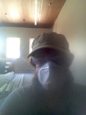 My current work wardrobe. Who knew safety glasses could steam up? (Photo submitted.)