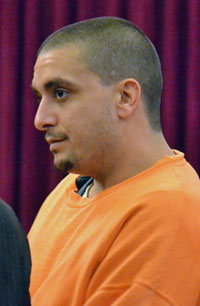 Jordan Vickery appeared for an arraignment hearing Wednesday morning in Van Wert County Common Pleas Court. (Dave Mosier/Van Wert independent)