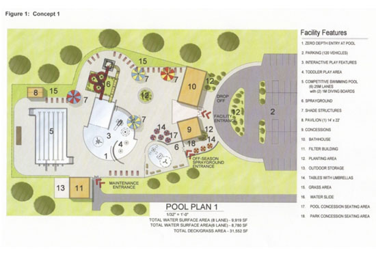 This is one possible design for a proposed Van Wert Aquatics Center. (photo submitted)