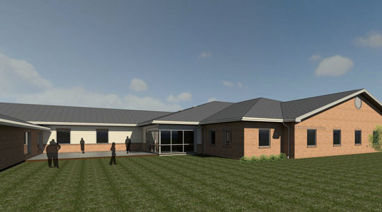 Above is an artist's rendering of what the exterior of Ridgeview Behavioral Hospital will look after its planned addition. (submitted)