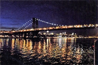 New York's Williamsburg Bridge, photographed by Will Hawkins, was the first place print.