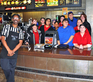 McDonald's Crew Member of the Year Ted Boyd with some of his crewmates. (photo submitted)