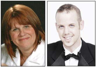Local singers Mary Ann Falk and Jake Wilder will be guest soloists with the Toledo Symphony Orchestra in March. (photos submitted)