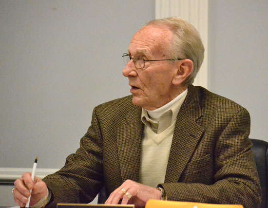 Van Wert Mayor Don Farmer provides information to City Council on the city's economic development agreement with the Ohio State University Extension. (Dave Mosier/Van Wert independent)