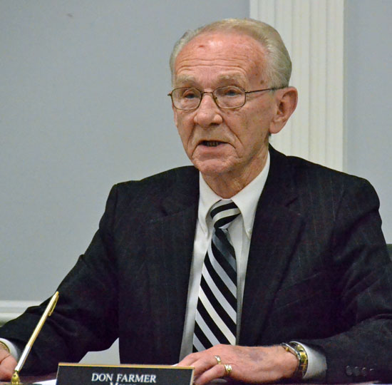 Van Wert Mayor Don Farmer gives the State of the City address during Monday's City Council meeting. (Dave Mosier/Van Wert independent)