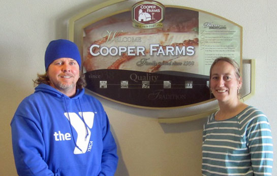 Cooper Farms donates to YMCA 3-2014
