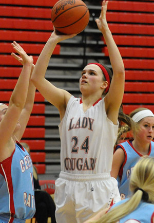 Erin Morrow takes a shot in a game played earlier this year. (VW independent file photo)