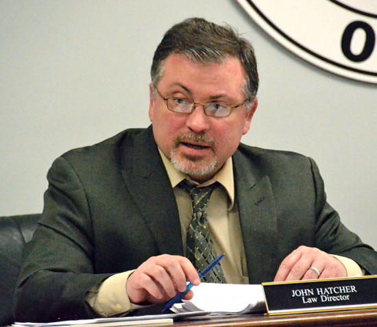 Van Wert Law Director John Hatcher gives his opinion on the validity of the city's economic development contract with the Ohio State University Extension. (Dave Mosier/Van Wert independent)