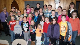 Ohio City Blue Ribbon Workers 4H Club 2014 members and advisors. (Photo submitted.)