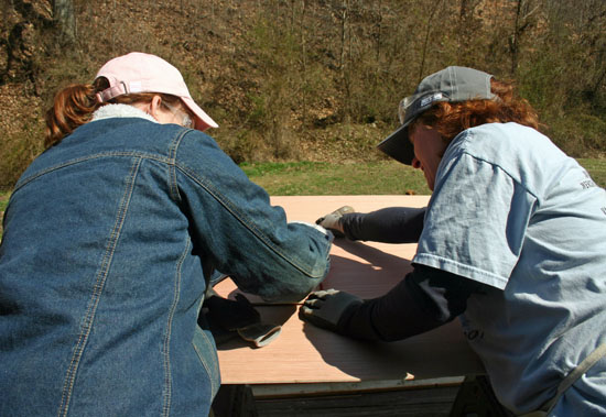 Marsh Foundation youths and staff work on home repairs as part of a service project in Appalachia. (Marsh Foundation photo)