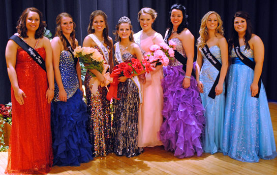 Queen Jubilee XXXIX Chelsea Hancock and her court. (Cindy Wood/independent photo)