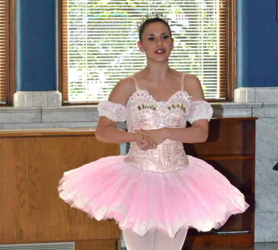 A ballerina from the Fort Wayne Ballet talks to children participating in Brumback Library's Summer Reading Program in 2012. (VW independent file photo)