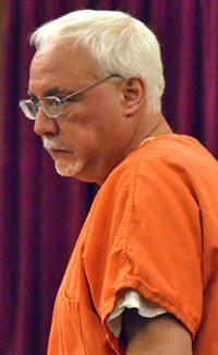 Robert Fishbein appears for an arraignment on eight new felony charges on Wednesday in Van Wert County Common Pleas Court. (Dave Mosier/Van Wert independent)