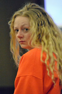 Savannah Williams is shown at her arraignment hearing on November 6, 2013. (VW independent file photo)