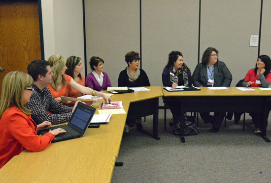 Several members of the Van Wert County Health Collaborative meet to discuss local health concerns. (Dave Mosier/Van Wert independent)