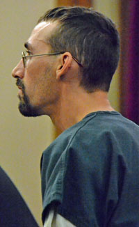 Trinity Snyder is shown during his arraignment hearing June 11 in Common Pleas Court. (VW independent file photo)