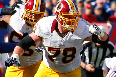 Crestview grad Kory Lichtensteiger on the field during a Washington Redskins game. (photo submitted)