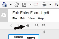 This illustration shows where to click to print the Fair's Entry Form. (Photo submitted.)