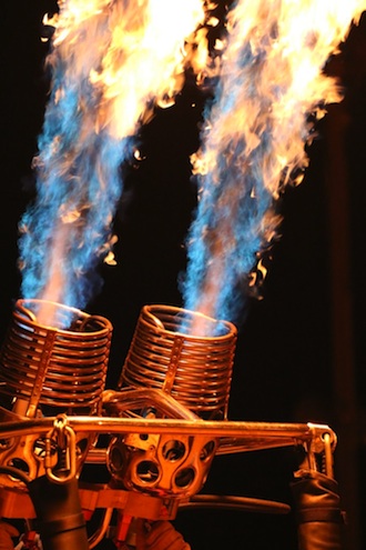 “Night Burner,” photograph by Tracy Sterling. This picture won second place in Night Photography for the monthly competition.