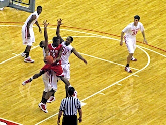 Winning slide of an Ohio State University basketball home game by Rex Dolby.