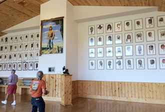 An exhibit by the late David Humphreys Miller of Van Wert is housed at Crazy Horse Memorial in Custer, S.D. (Photo submitted.)