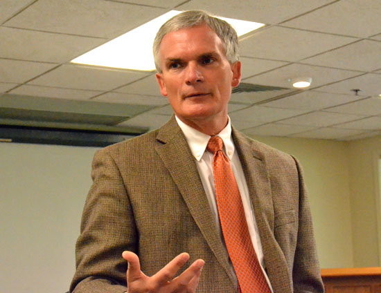 U.S. Representative Bob Latta was the featured speaker at Friday's Van Wert County Republican Luncheon, held at Willow Bend Country Club. (Dave Mosier/Van Wert independent)