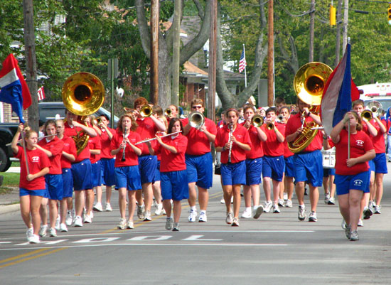 The Crestview High School marching band, shown here from 2009, is always a highlight of the Convoy Community Days Parade. (VW independent file photo)