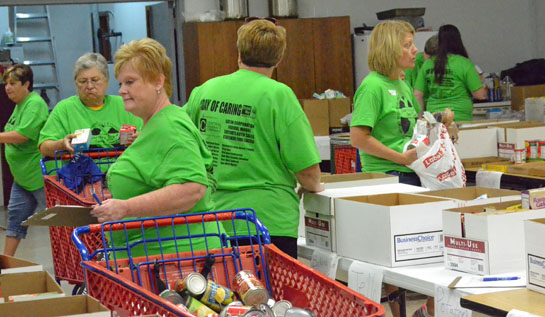 Day of Caring 2014-food drive