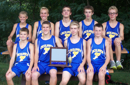 Lancer Jr. High boys' CC team 9-2014