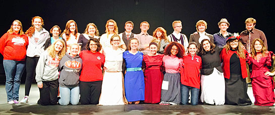 The cast of VWHS Theatre's production of "George Washington Slept Here"