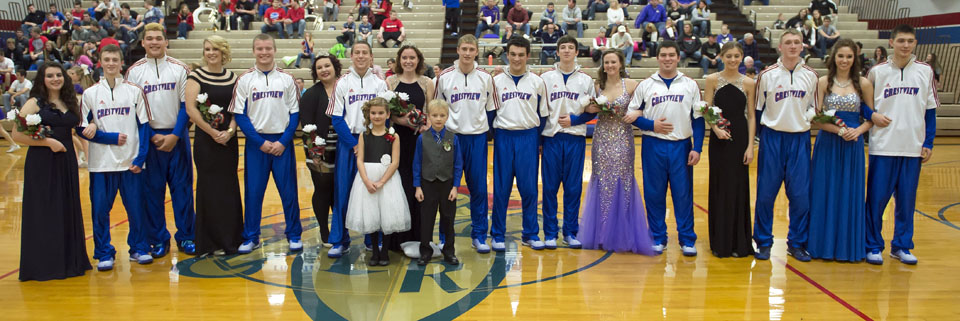 Crestview basketball homecoming 12-19-14