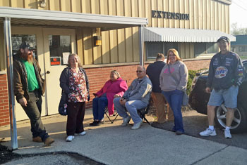 A group of eager ticket buyers waits in line for tickets to the Charlie Daniels Band concert during this year's Van Wert County Fair. (photo submitted)