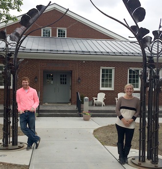 Austin Anderson, Facility & Grounds Attendant, and Gallery/Event Coordinator Kendra Bilimek have recently joined the Wassenberg Art Center as its newest employees. Both began their new roles this month. (Photo submitted.)
