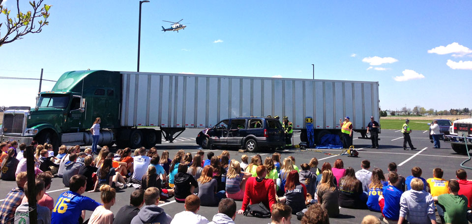 Lincolnview mock crash photo 5-1-15