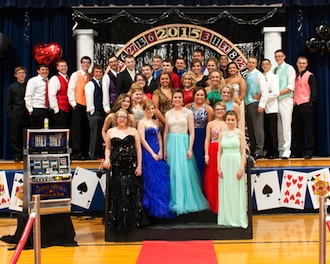 Senior pictures were taken at the Lincolnview Junior-Senior Prom. (Photo submitted.)