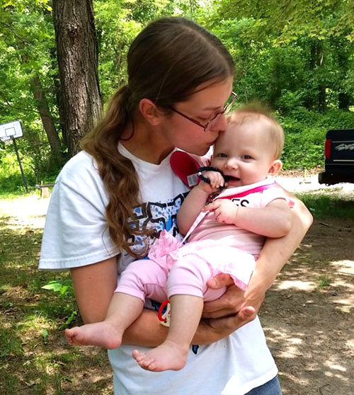 Christine Miller today with her young daughter, Jayden. (photo submitted)
