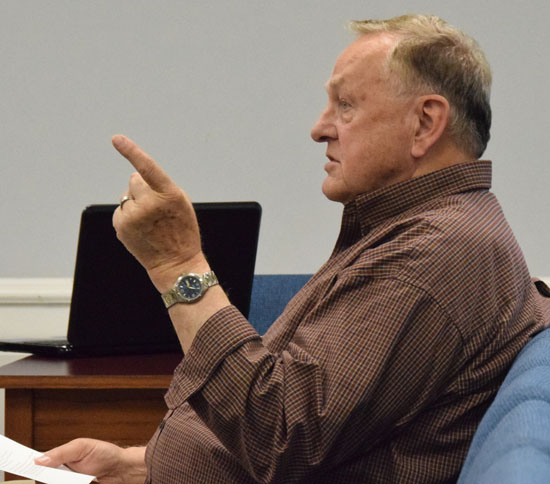 Van Wert Tax Administrator Rudy Grant points out some state-mandated changes needed for the city tax code. (Dave Mosier/Van Wert independent)