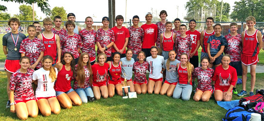 The VWHS boys' and girls' cross country teams. (photo submitted)