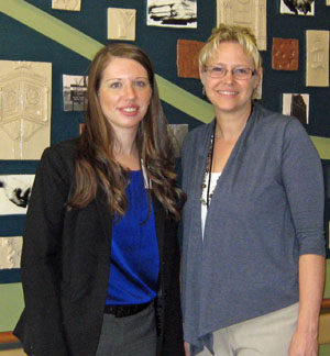 Ellen Rager (left), director of patient and community relations and Mia Keirns, assistant materials manager, at Van Wert County Hospital. (photo submitted)