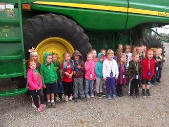Calvary Preschool children recently visited Kennedy Kuhn.  (Photo submitted.)