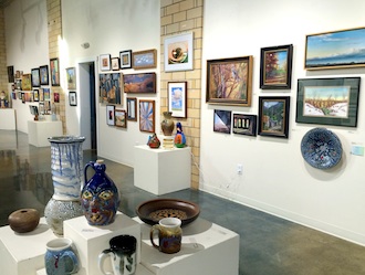 A sampling of the items available for sale at the Wassenberg Art Center through Dec. 18. (Photo submitted.)