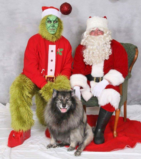 Humane Society Grinch & Santa photo 12-2015