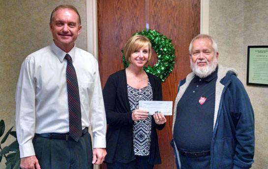 Leland Smith Salvation Army donation 12-2015