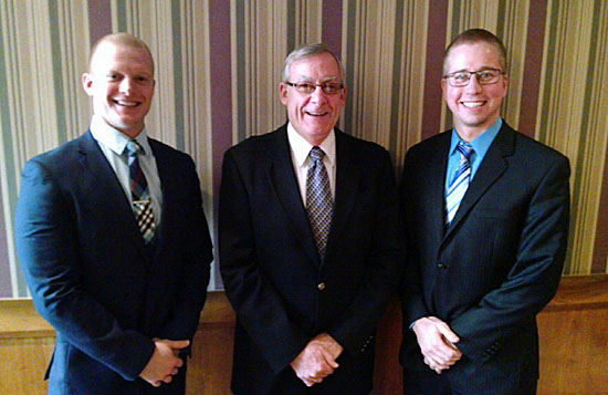 Shown (from the left) are Drs. Joshua Werling, Dennis Miller, and Chad Otte. (photo submitted)