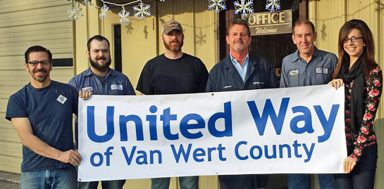Superior Collision United Way donation 12-2015
