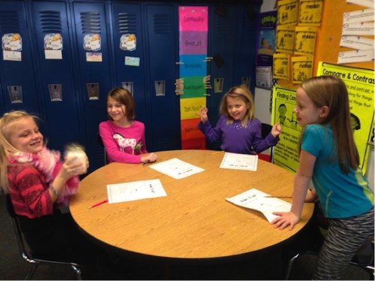  Mrs. Debell's second grade students were asked to investigate what would happen to cream when it is shaken. Students were asked to form a hypothesis, draw conclusions and communicate their results.  (Photo submitted.)