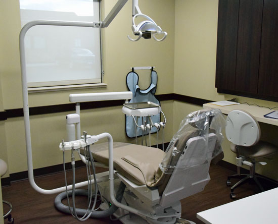 Shown is one of six treatment rooms at the new Van Wert Smiles dental clinic on Fox Road. (Dave Mosier/Van Wert independent)